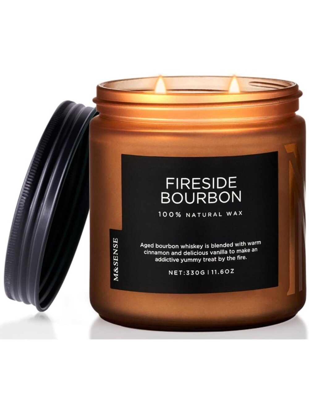 Cozy Smoky Wood Scented Candle | Fall & Winter Aromatherapy for Men & Women